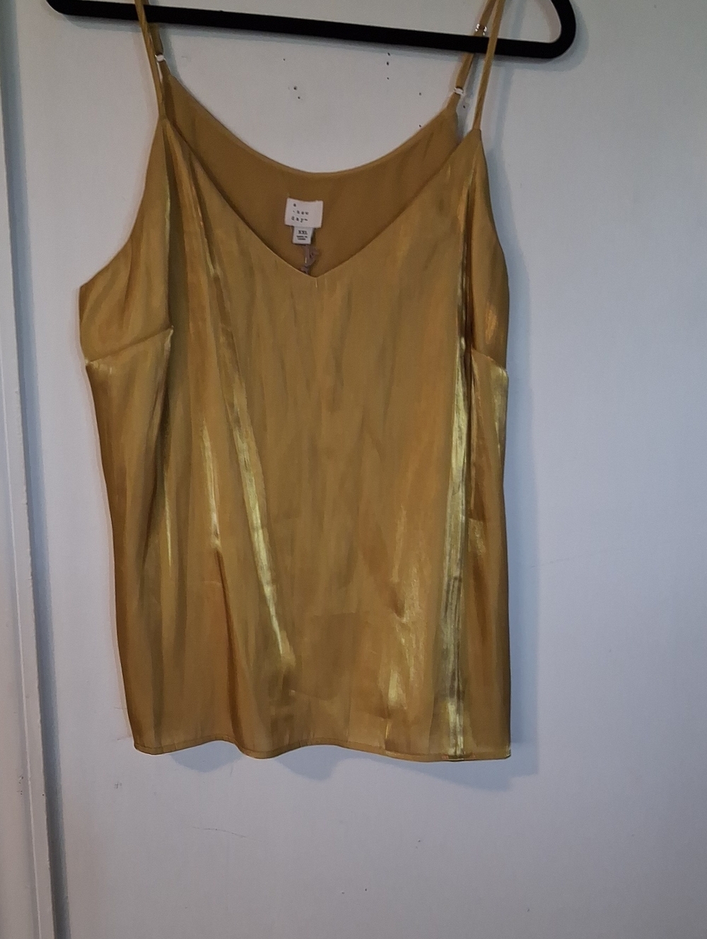 a new day Gold Satin V-Neck Cami